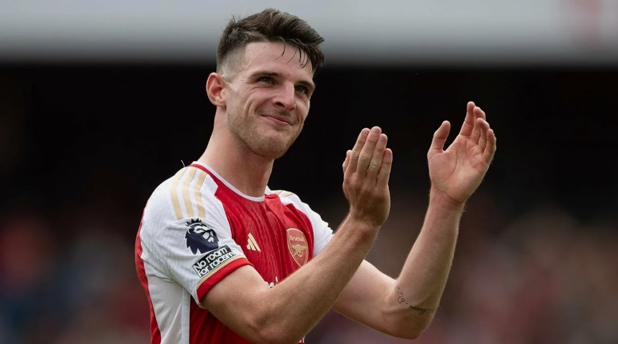 Declan Rice marca o primeiro gol do Arsenal